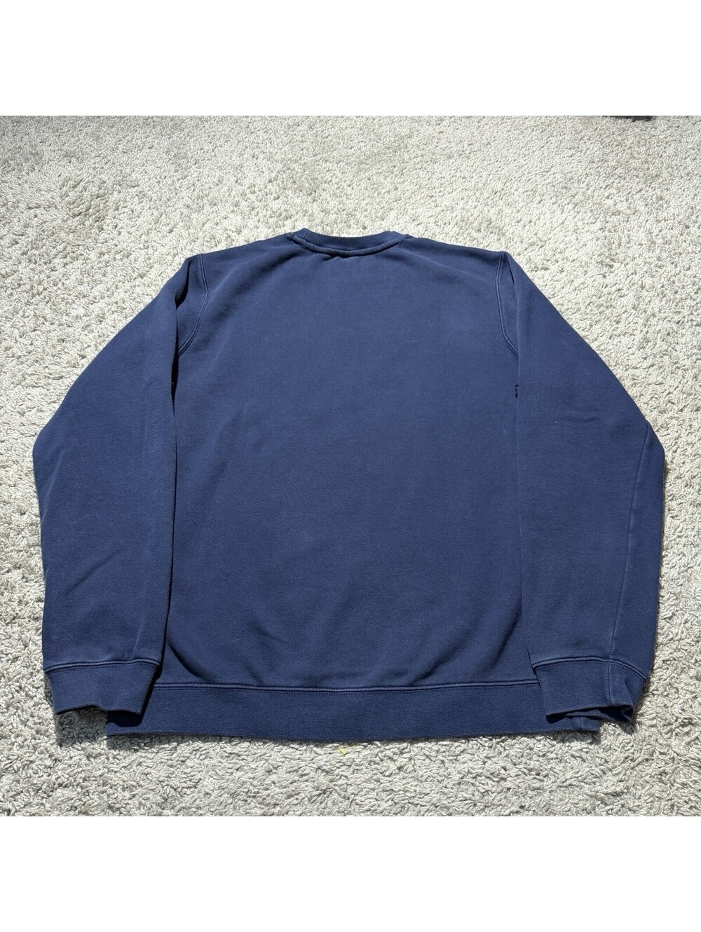 Nike Men's UM Michigan Wolverines Club Fleece Crewneck Sweatshirt Navy Large - Picture 7 of 7